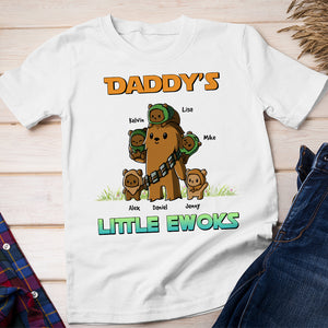 Personalized Gifts For Dad Shirt Daddy's Little Kids 05nahn300124 - 2D Shirts - GoDuckee