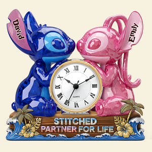 Partner For Life Desk Clock Plaque - Personalized Gifts For Couple 02ohpu060625 - Clock Plaques - GoDuckee