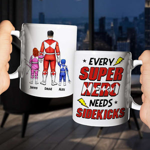 The Power Dad Need Sidekicks 01QHHN040523HH Personalized Family Mug - Coffee Mug - GoDuckee