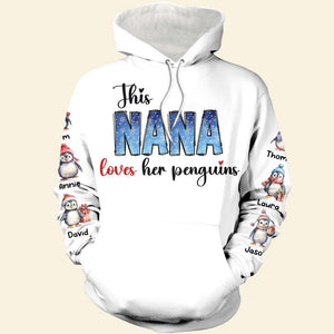 Family Penguins, Personalized Shirt, Christmas Gifts For Family - AOP Products - GoDuckee