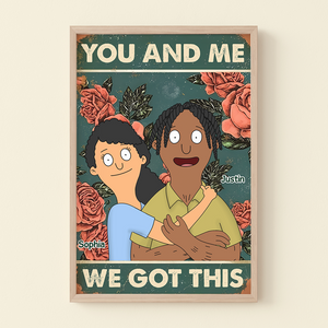 Personalized Gifts For Couple Canvas Poster Retro Style 02xqpu060225hg - Poster & Canvas - GoDuckee