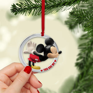 Set Of 2 Personalized Ornaments For Couple Happy Ending, PW-02QHTN241023, Christmas Gift, Anniversary Gift Ideas - Ornament - GoDuckee