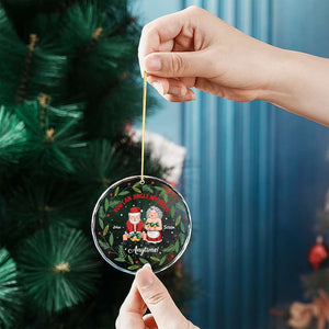 You Can Jingle My Bells Anytime, Couple Gift, Personalized Crystal Ornament, Old Couple Ornament, Christmas Gift - Ornament - GoDuckee