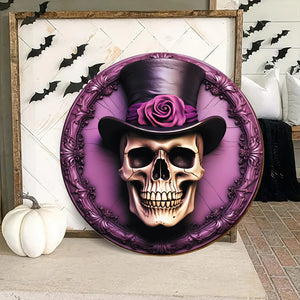 Halloween Skull Wood Sign, Home Decoration 02TOTN290824 - Wood Sign - GoDuckee