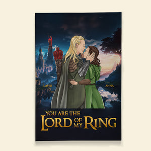 Kissing Couple Personalized Couple Canvas Print 02TOPU080124TM - Poster & Canvas - GoDuckee