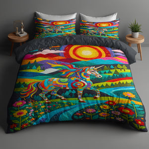 Unicorn Lovers Quilt Bed Set 05HUDT180125 - Blanket - GoDuckee
