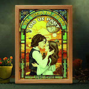 Personalized Gifts For Couple Light Frame Till Death 01qhpu060224pa - Canvas Print - GoDuckee
