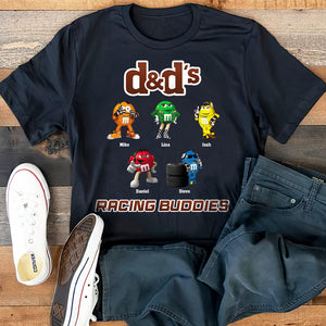 Racing Buddies, Gift For Dad, Personalized Shirt, Candy Kids Shirt 04HTHN280623 - Shirts - GoDuckee