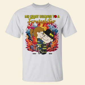 Personalized Gifts For Firefighter Couple Shirt 04xqpu220125hg - Shirts - GoDuckee