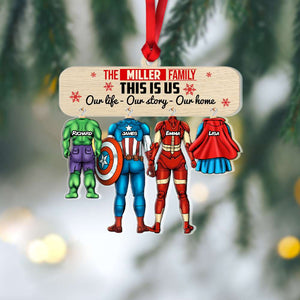 Family Our Life, Our Story, Our Home 01nahn311023 Personalized Ornament - Ornament - GoDuckee