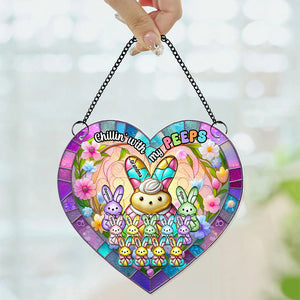 Personalized Gifts For Grandma Suncatcher Ornament, Chillin' With My Peep 01TGDT170225 - Ornament - GoDuckee