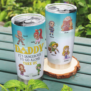 Daddy Take Us Personalized Tumbler - 20oz TZ-TCTT-08naqn020623 - Tumbler Cup - GoDuckee