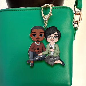 Personalized Gifts For Couple Keychain 13QHHU150125HH - Keychains - GoDuckee