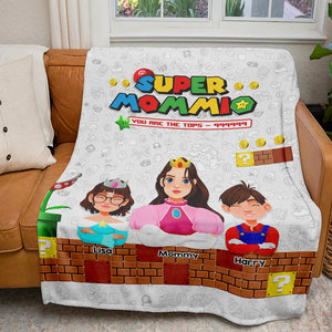 Personalized Gifts For Mom Blanket Super Mom 03ACHU220325PA - Blanket - GoDuckee