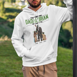 This Awesome Dadalorian Belongs To, Personalized Shirt, Gift For Dads, 01huhu310523hh - Shirts - GoDuckee