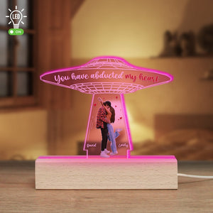 Couple, You Have Abducted My Heart, Personalized 3D Led Light, Valentine Gift, Couple Gift - Led Night Light - GoDuckee