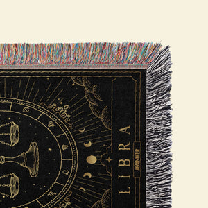 Zodiacs Tapestrys Woven Blanket Personalized - Blanket - GoDuckee