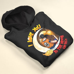 Couple, I Love You, To The Moon And Back, Personalized Shirt, Valentine Gift, Couple Gift, 04HTPO221223HH - Shirts - GoDuckee