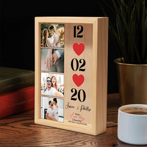 Couple, Love Story is Beautiful, Personalized Picture Frame Light Box, Valentine Gift, Couple Gift - - GoDuckee