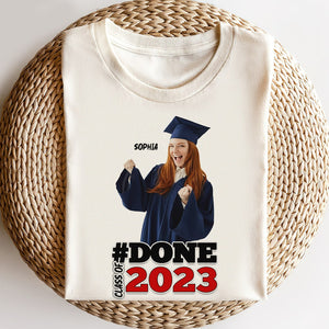 Custom Photo Graduation Shirt, Senior 2023, Personalized Name Graduation Shirt, 02OHPO021223 - Shirts - GoDuckee