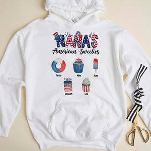 Nana's American Sweeties- Gift For Grandma- Personalized Shirt -Grandma Shirt - Shirts - GoDuckee