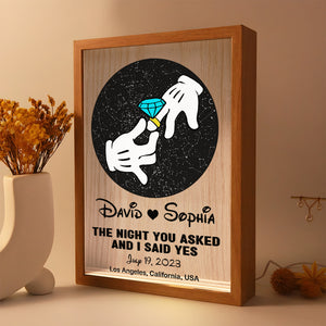 Personalized Gifts For Couple Light Frame Romantic Couple 11DTDT270124 - Canvas Print - GoDuckee