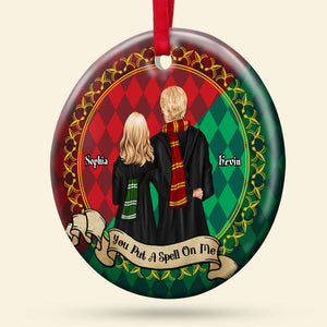 You Put A Spell On Me 02HUDT101123TM Personalized Ornament, Magic Couple Gifts - Ornament - GoDuckee