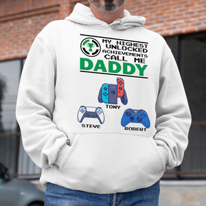 My Highest Unlocked Achievements Call Me Daddy Personalized Shirt 05NAPO240523 - Shirts - GoDuckee