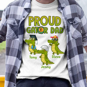 Proud Gator Dad Personalized Shirt, Gift For Dad - Shirts - GoDuckee
