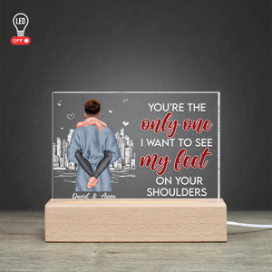 Personalized Gifts For Couple LED Light You're The Only One - Led Night Light - GoDuckee