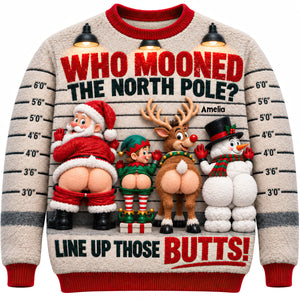 Who Mooned The North Pole Shirt - Personalized Christmas Gifts 04hadt241026 - AOP Products - GoDuckee