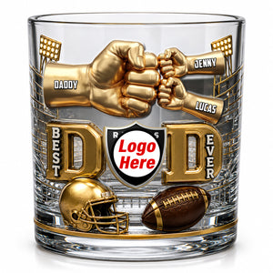 American Sport Dad Round Glass - Personalized Gifts For Dad 03natn190526 - Glass - GoDuckee
