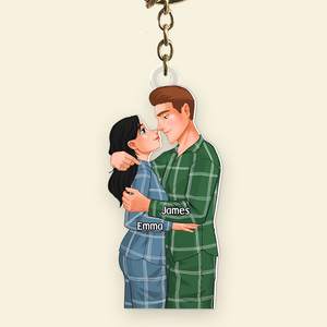 Personalized Gifts For Couple Keychain Romance Couple 021ACPU111124DA - Keychains - GoDuckee