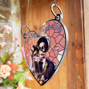 Personalized Gifts For Couple Suncatcher Window Hanging Ornament 02OHPU160524 - Ornaments - GoDuckee