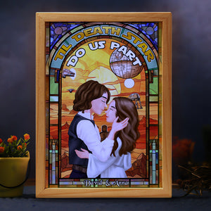 Personalized Gifts For Couple Light Frame Till Death 01qhpu060224pa - Canvas Print - GoDuckee