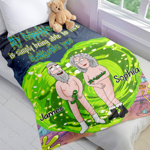 Personalized Gifts For Couple Blanket, Funny Old Couple 03dgdc200724hg - Blanket - GoDuckee