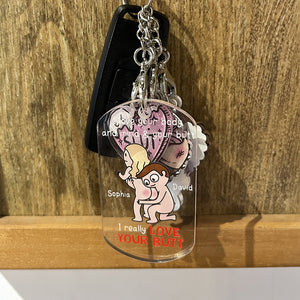 Personalized Gifts For Couple Tag Keychain 01OHDT110624HH - Keychains - GoDuckee