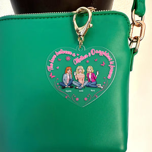 Personalized Gifts For Mom Keychain 04totn040225hh The Love Between A Mom And Daughter's Is Forever - Keychains - GoDuckee