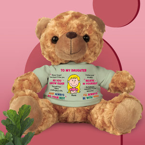 Personalized Gift For Daughter Bear With Shirt To My Daughter 04XQLU150225HH - Bear - GoDuckee