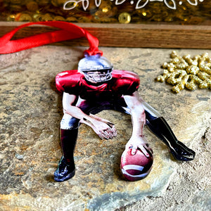 Personalized Custom Photo Ornament, Christmas Gift For Football Lover - Ornament - GoDuckee