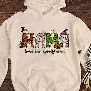 This Mama Loves Her Spooky Crew Personalized 3D Shirt, Gift For Mom - AOP Products - GoDuckee