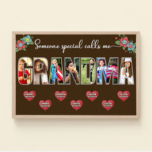 Custom Photo Gifts For Grandma Canvas Print Someone Special Calls Me Grandma Mother's Day Gifts - Canvas Print - GoDuckee