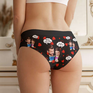 Personalized Photo Gift For Couple Boxer Wanna See My Magic Stick - Boxers & Briefs - GoDuckee