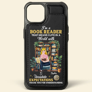 Personalized Gifts For Book Lovers Leather Flip Wallet Phone Case 04xqtn240225pa I'm A Book Reader - Phone Case - GoDuckee