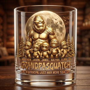 King Of The Forest Dad Round Glass, Personalized Gifts For Dad 03qhdt060626 - Glass - GoDuckee