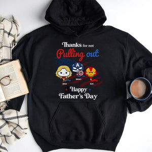 Thanks For Not Pulling Out, Gift For Dad, Personalized Shirt, Funny Sperm Shirt, Father's Day Gift 02ACHN020523 - Shirts - GoDuckee