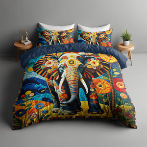 Personalized Gifts For Elephant Lover Quilt Bed Set 04HUMH170125 - Blanket - GoDuckee