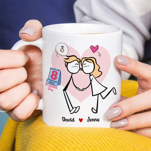 Couple Personalized Coffee Mug - Coffee Mug - GoDuckee