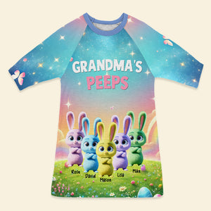 Personalized Gifts For Grandma Raglan Dress, Easter Day Bunny Peeps 01TGMH110325 - AOP Products - GoDuckee