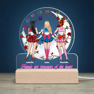 Personalized Gifts For Friends LED Light Friends Are Treasures Of The Heart 03OHDT270224HH - Led Lights - GoDuckee